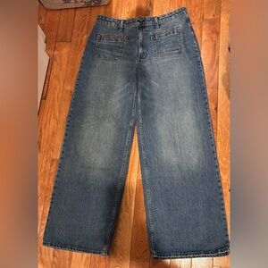 Free Assembly Women’s Wide Leg Jeans Size 14 NWOT